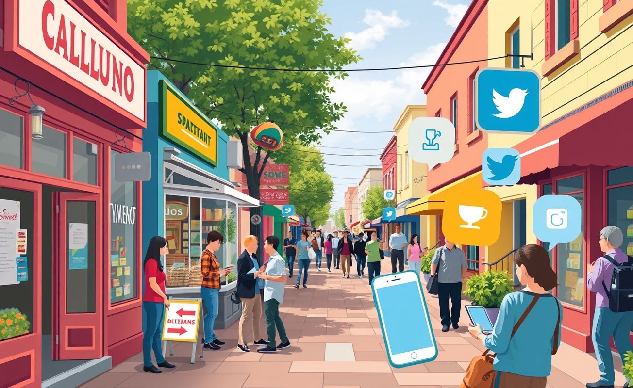 Pequenos negócios usando tecnologia para atrair clientes locais