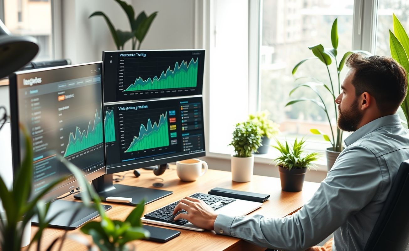 Analista digital monitorando resultados de guest posts