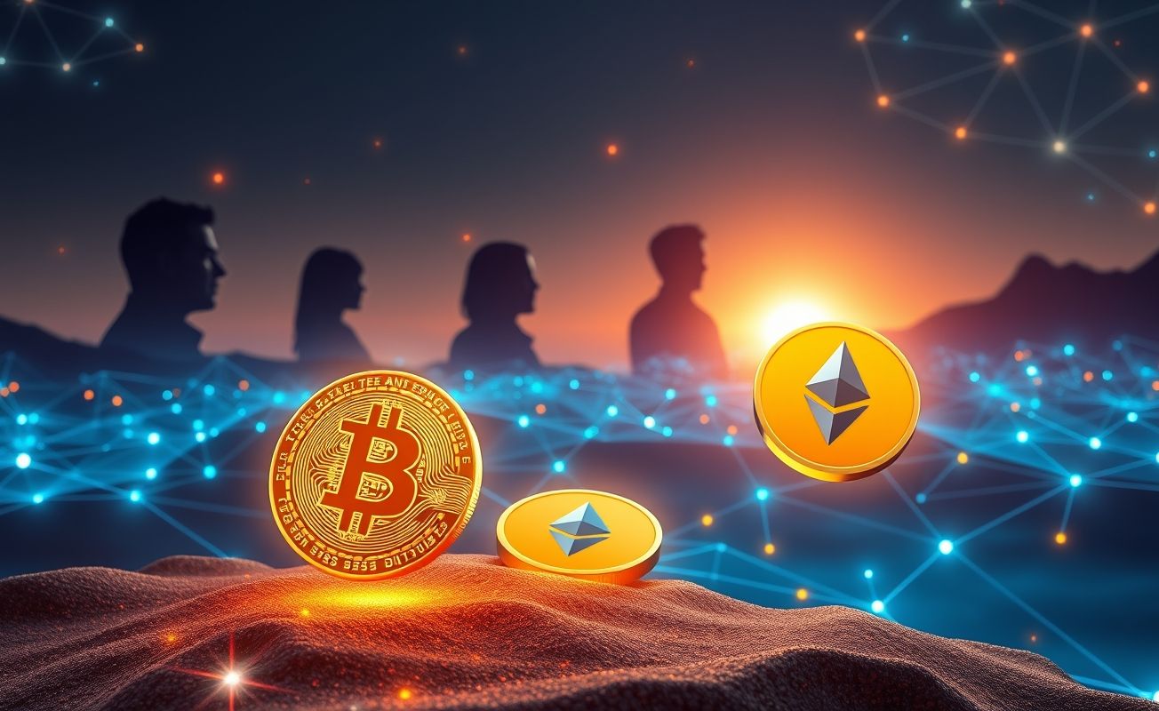 Mercado cripto com personalidades influentes