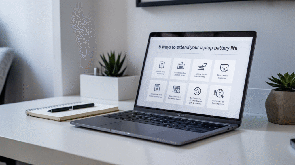 6 formas de como aumentar a vida útil da bateria do notebook